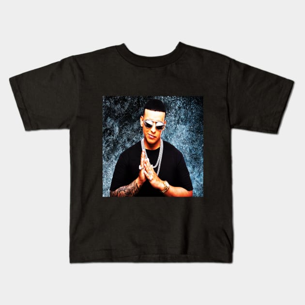 Daddy Yankee - Puerto Rican rapper, singer, songwriter, and actor Kids T-Shirt by Hilliard Shop